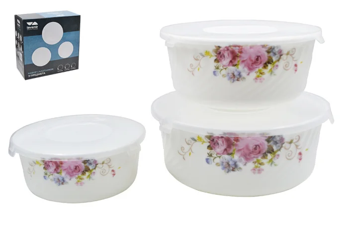 Lavenir Набор салатников 3пр «Анабель» XMW-3T A9-19010-1