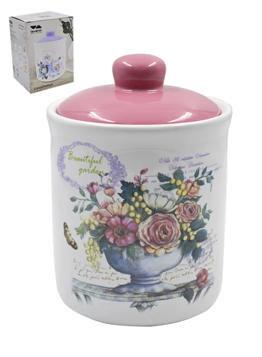 Lavenir Сахарница Beautiful garden 500 мл, 9,5 см HC220-K48
