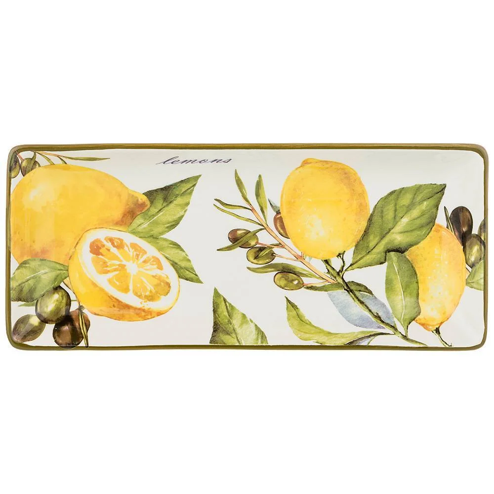 Lefard Блюдо Agness ЛЕМОН ТРИ 28*12*3 см 358-1539