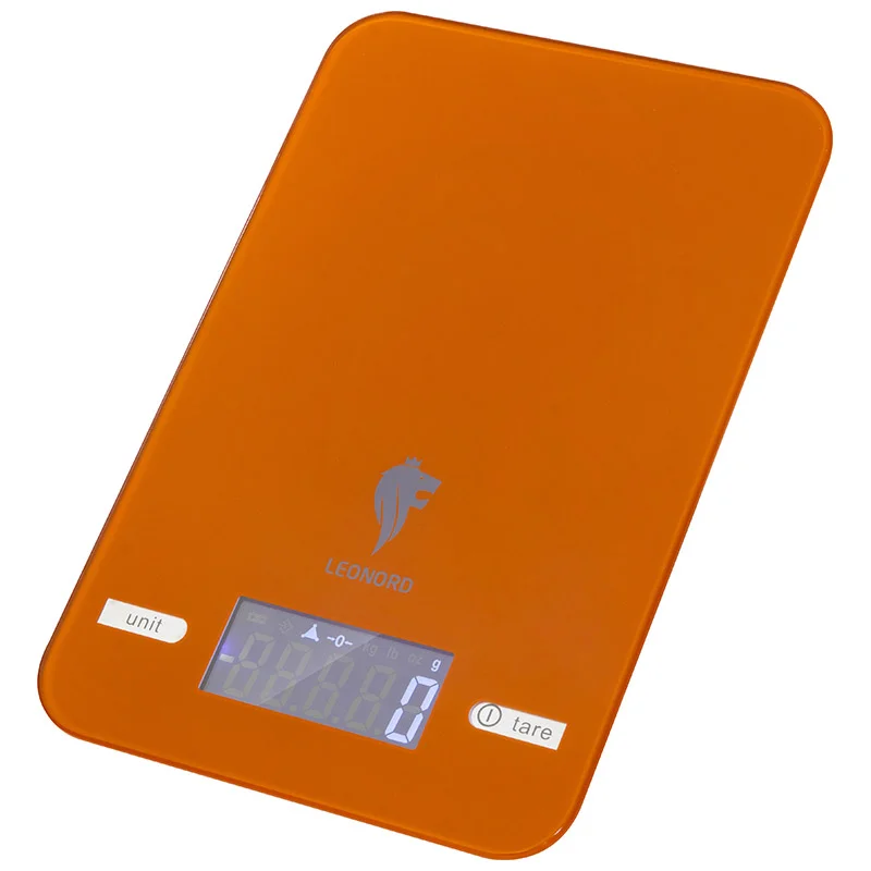 Leonord Весы кухонные электронные LE-17703, цвет оранжевый 111142-SK