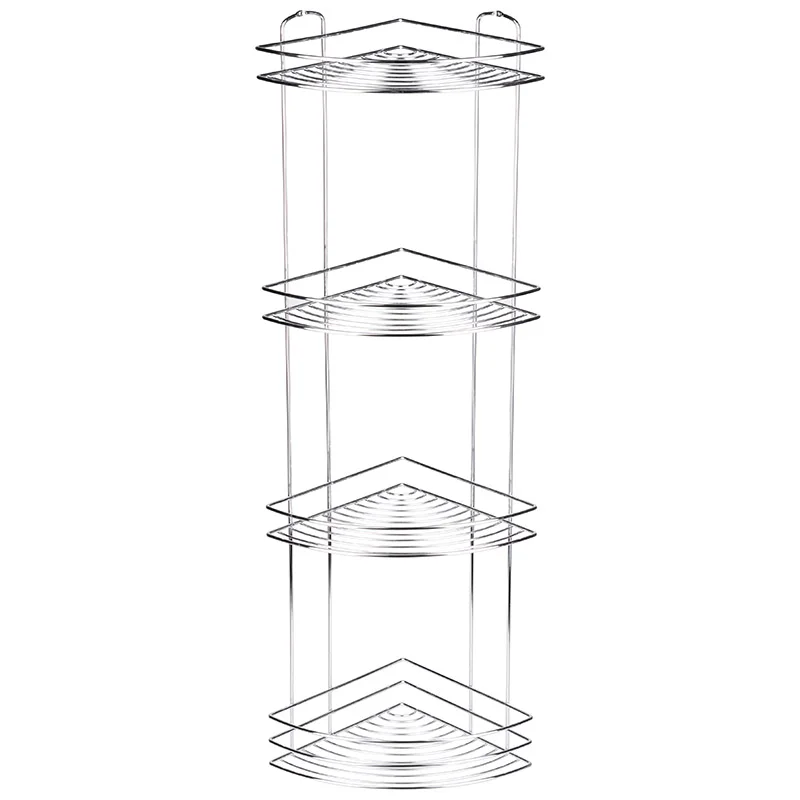 Mallony Полка угловая 4-ярусная BASIC, хром 111181-SK