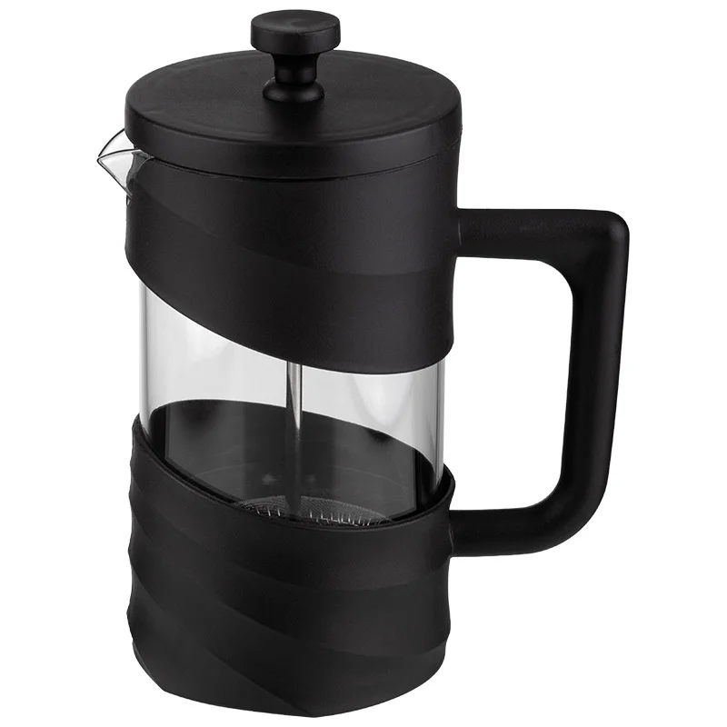 MALLONY Френч-пресс La Caffetteria, объём: 600 мл, в пластиковом корпусе, цвет: чёрный 108408-SK