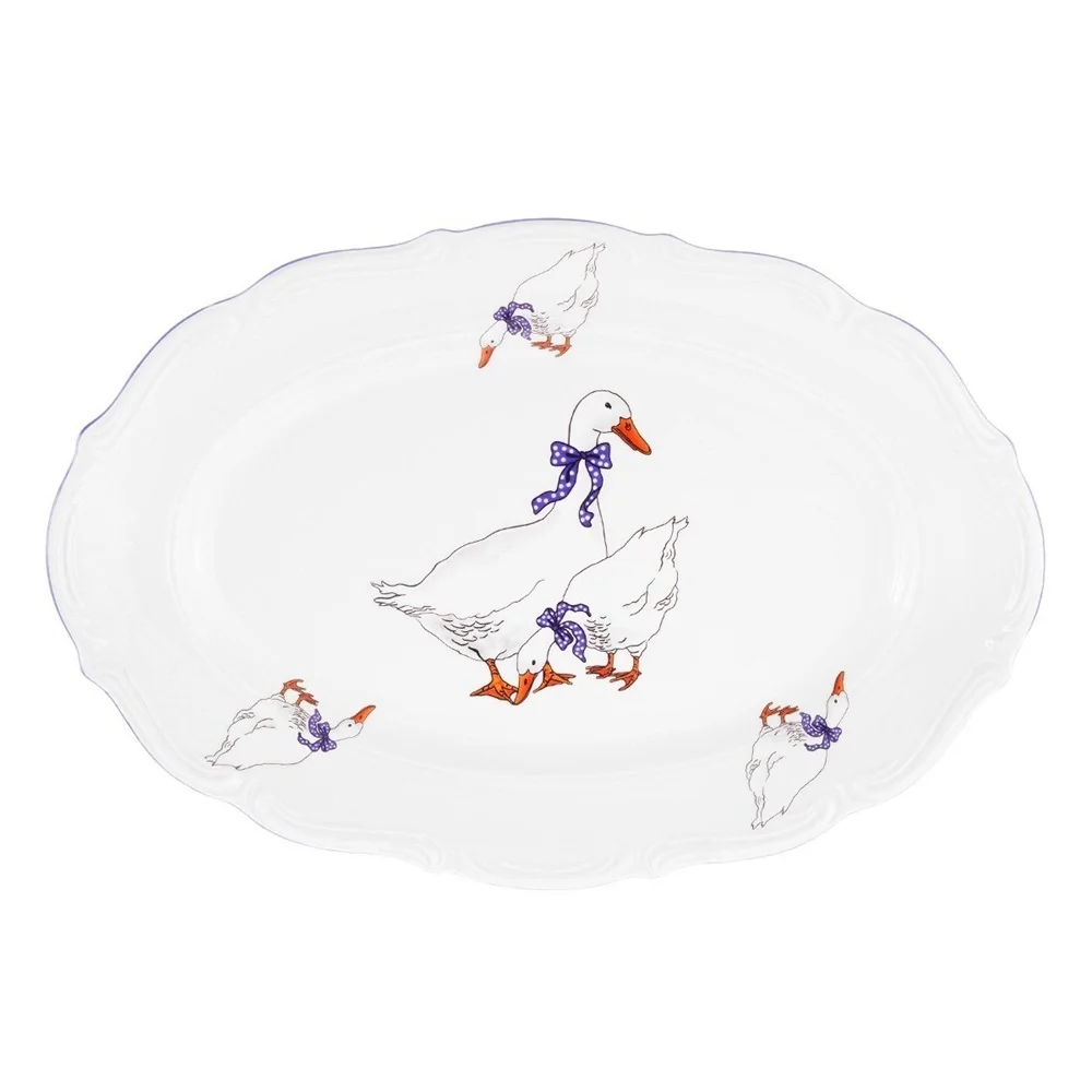 Repast Блюдо овальное 33 см Гуси 43516