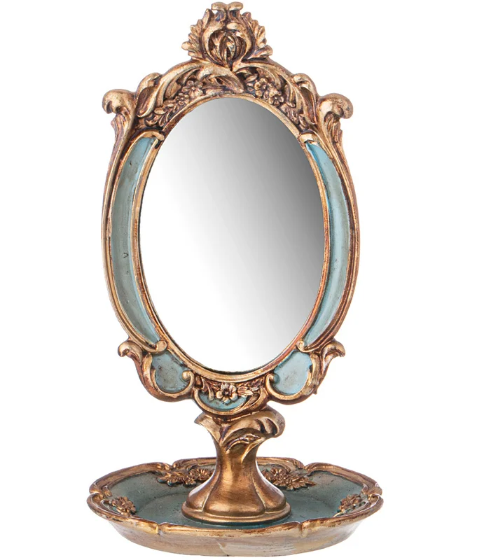 Lefard Зеркало Настольное Коллекция Рококо, 14,8*14,8*26cm 504-358