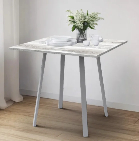 НИКА Стол кухонный обеденный СКО1/ДВШ дуб шавиниган/матовый серый