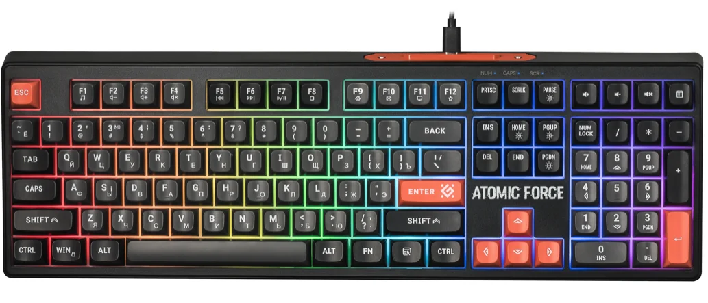 Defender Клавиатура Atomic Force GK-005 RU