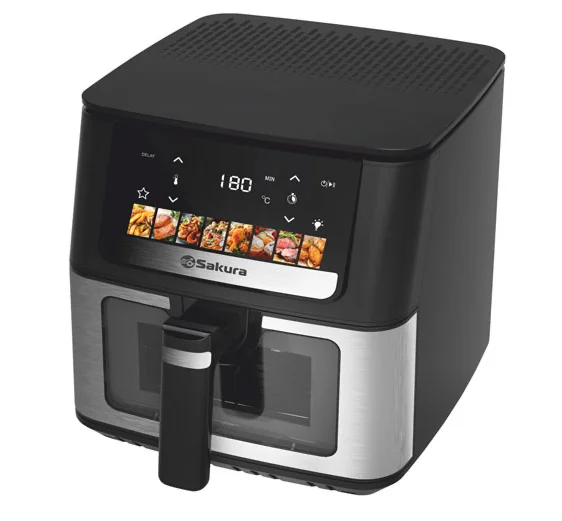 Sakura Аэрогриль SA-7691BK 7л 60мин таймер, отсрочка старта