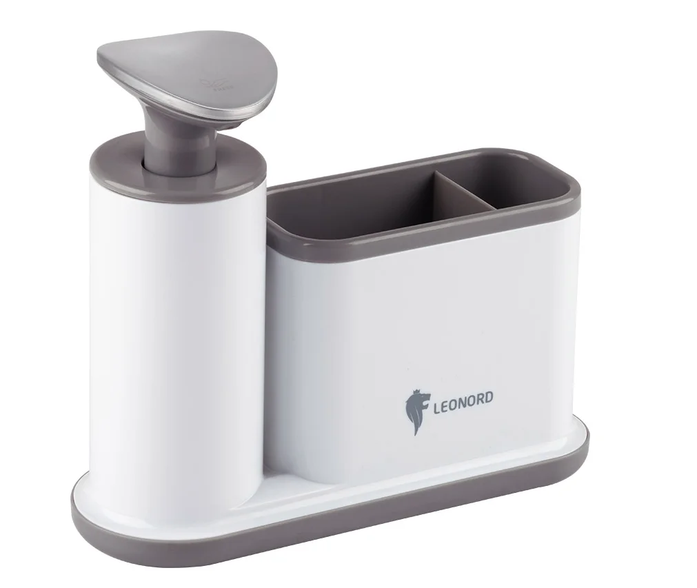 Mallony Диспенсер для жидкого мыла/моющего средства SAUBER (с органайзером для хранения) 105845-SK