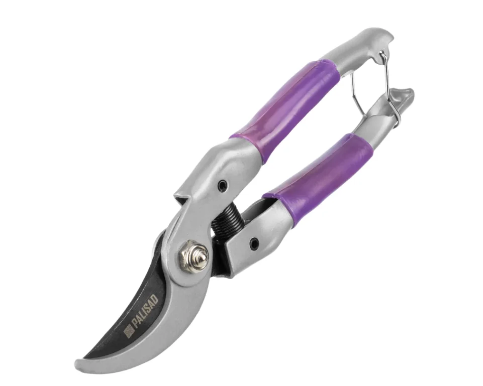 Palisad Секатор прямого реза, 225 мм, металлические рукоятки, ПВХ оболочка, BASE 60443