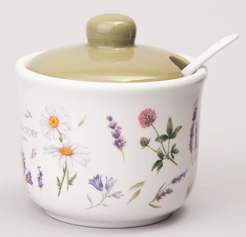 Lefard Сахарница С Ложкой Agness Flower Story 10*9,5 См 300 Мл 358-2186