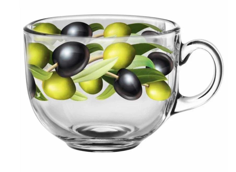 ДЕКОСТЕК Кружка для бульона 450 мл Оливки 2027-Д