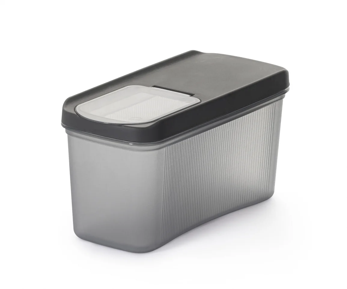 АЛЬТЕРНАТИВА Ёмкость для сыпучих продуктов 1 л. ЛАЙН М9002 ГРАФИТОВЫЙ