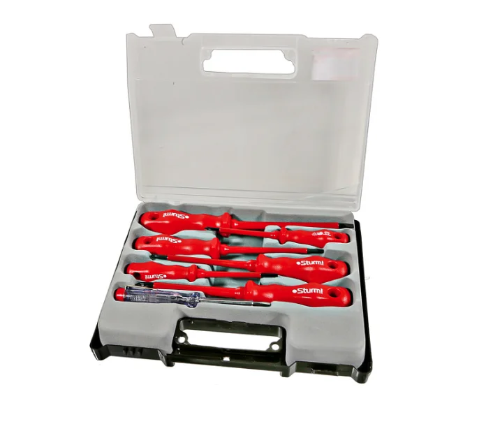 Sturm Набор отверток ДИЭЛЕКТРИЧЕСКИХ, 7 шт., ПЛАСТИКОВЫЙ КЕЙС 1040-01-SSE
