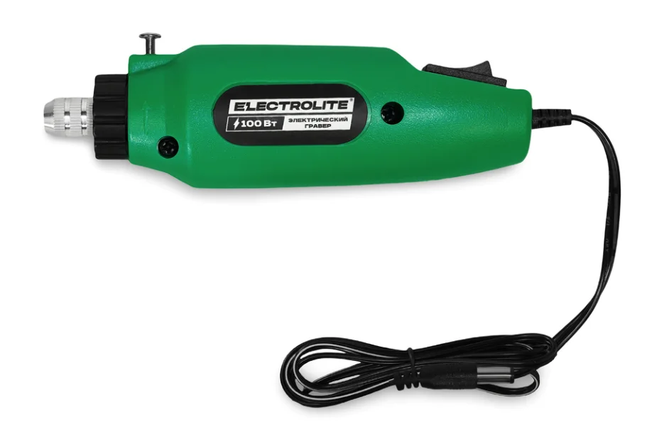 ELECTROLITE Гравер MG 100 (220В, цанга 3,2мм, 16000 об/мин, провод 150см, 80 насадок)