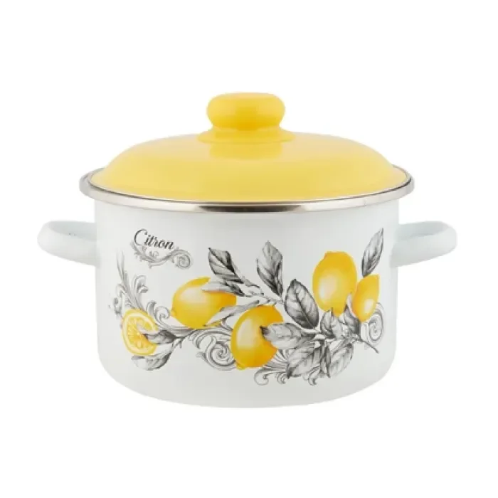 Appetite Кастрюля эмал цил Citron 3,0л 6RD181M