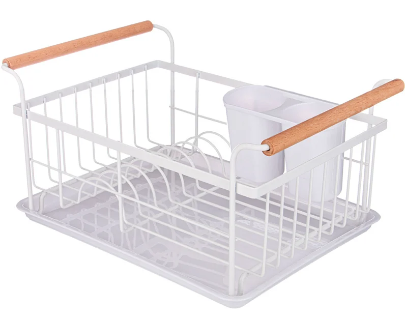 Lefard Сушилка Для Посуды С Деревянными Ручками Белая 36*26*16,5 См 917-100