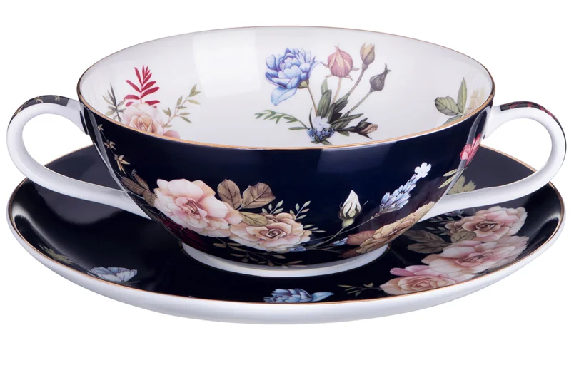 Lefard Бульонница С Блюдцем Кобальт 450 Мл 86-2360-1