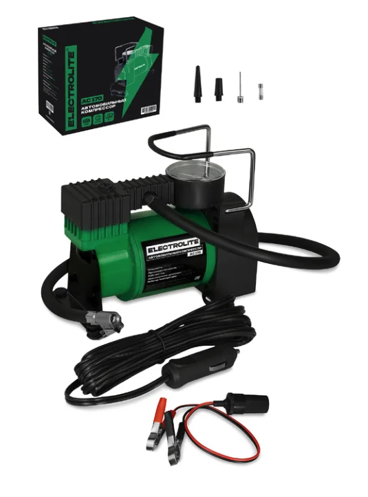 ELECTROLITE Автомобильный компрессор AC 170 (170Вт,6,9бар, 50л/мин, 12А)