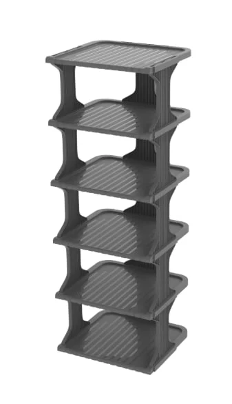 ПОЛИМЕРБЫТ Этажерка для обуви модульная 6 секций 93500