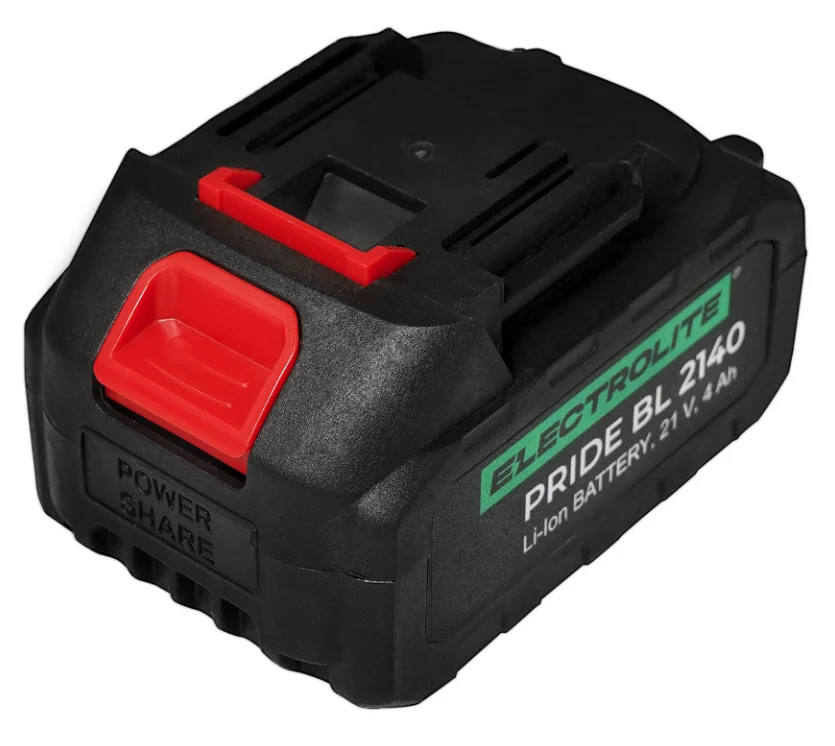 ELECTROLITE Батарея PRIDE BL 2140 (гайковерт-шуруповерт) (21В, 4Ач, li-ion)