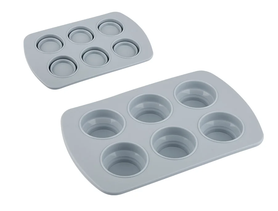 MALLONY Форма для выпечки 6 кексов складная ARMONICO (силикон, 6*6*3,4 см) 108093-SK