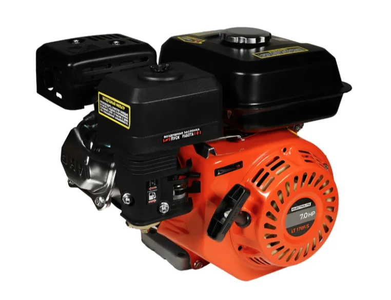 ELECTROLITE Двигатель бенз. LT 170F/S (20мм) (7.0 л.с, 212 куб.см, руч. стартер, вал 20 мм, вес 15 кг.)