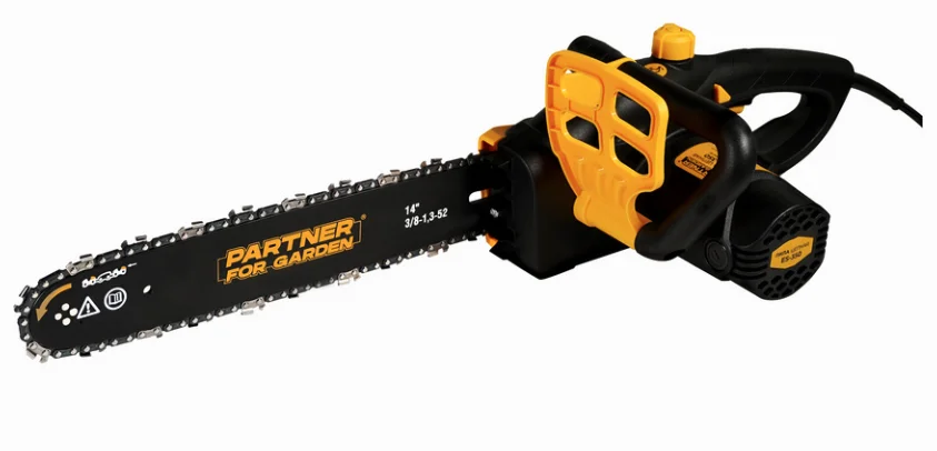 PARTNER Пила цепная FOR GARDEN ES 350 (1800 Вт , шина 14" 38 см цепь 3/8-1,3-52, 52 звеньев, 220 В )