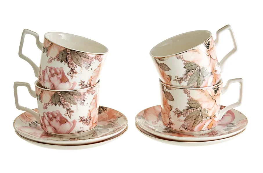 BEATRIX Чайный набор 8 предметов Шиповник МЛ131P/4