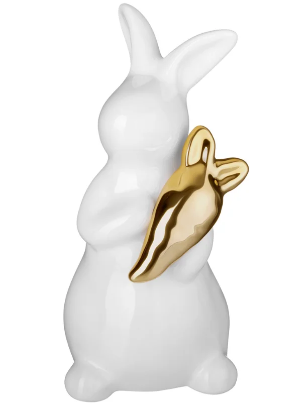 Lefard Фигурка КРОЛИК С МОРКОВКОЙ 6.3*6.3*12.1 см. 146-2269