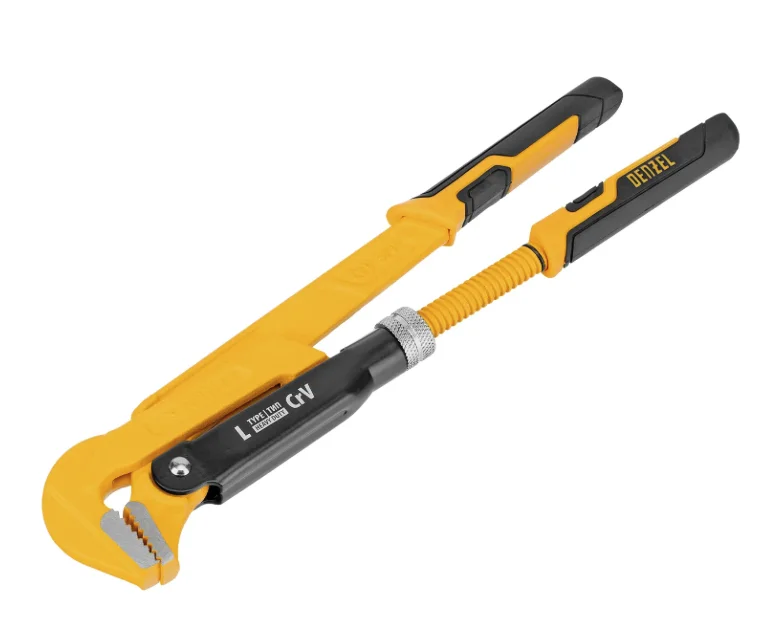 Denzel Ключ трубный рычажный №1", 1", цельнокованый, CrV, тип "L" 15646