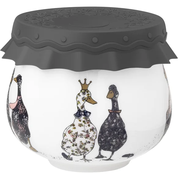 Lefard Банка Family Farm С Силиконовой Крышкой 8*8*6,5 Cm 180 Мл. 359-914