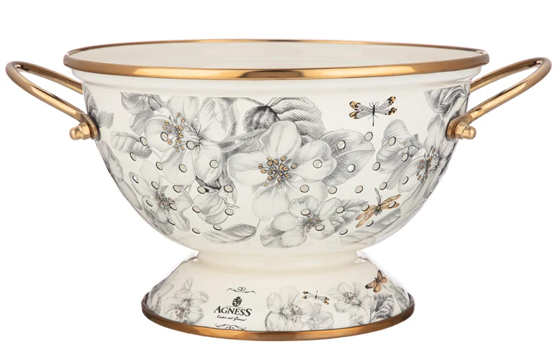 Lefard Дуршлаг Эмалированный, Серия Яблоневый Сад, 22*13 См. 950-736