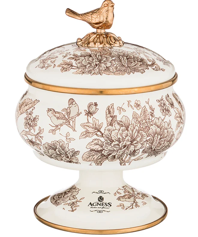 Lefard Сахарница Эмалированная На Ножке 0,85Л. 950-724