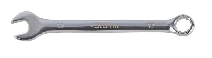 Sturm Ключ комбинированный гаечный 13мм, Cr-V, хромированный, 1045-35-13