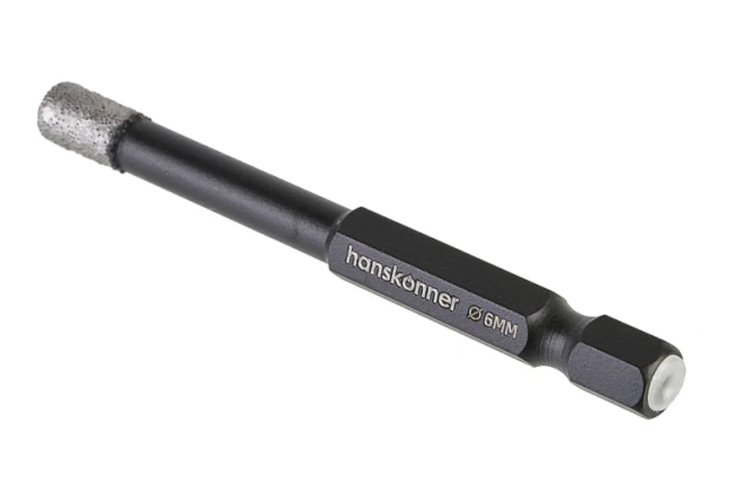 Hanskonner Коронка алмазная для дрели, TilePro, 6 мм, вакуумн. спекание алмазов, H1055-12-06