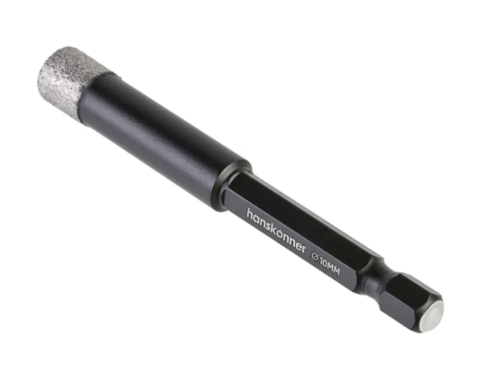 Hanskonner Коронка алмазная для дрели, TilePro, 10 мм, вакуумн. спекание алмазов, H1055-12-10