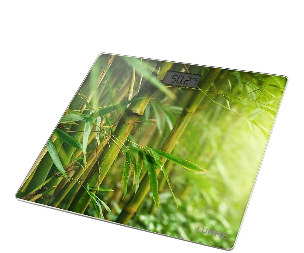LUMME Весы напольные электронные LU 1328 бамбуковый лес