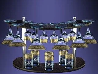 ГУСЬ ХРУСТАЛЬНЫЙ Универсальный набор 19пр. Греческий узор (GE03-410/164/837-БС)