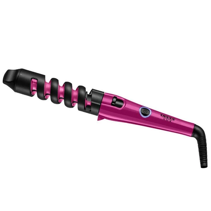 DELTA Щипцы для завивки волос LUX DL 0633 вишневые с черным