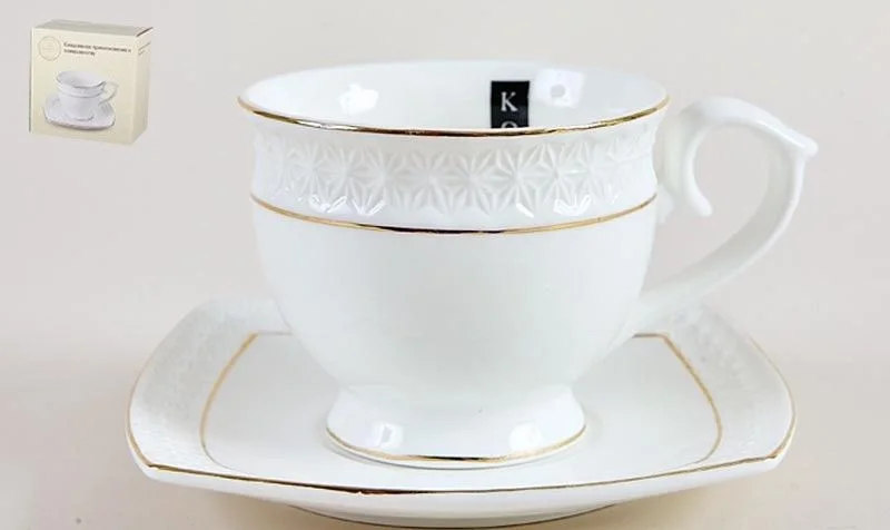 КОРАЛЛ Набор чайный 2 пр. Снежная королева круг CS506710-A