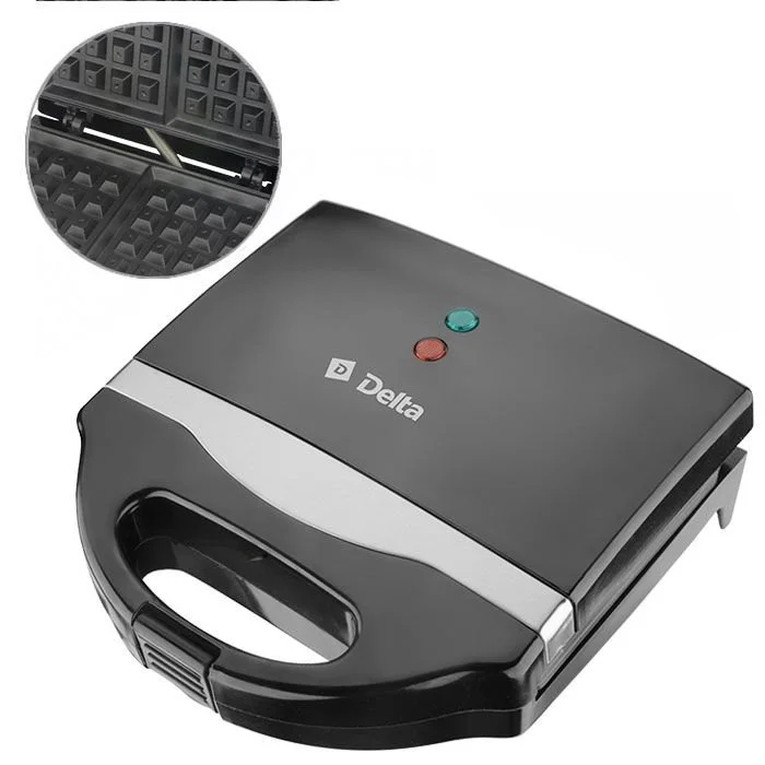 DELTA Вафельница Венская черная DL 049