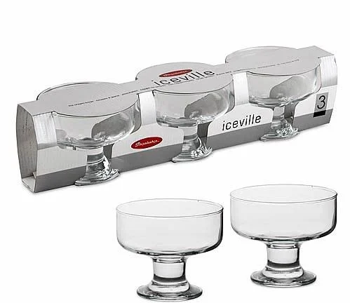 PASABAHCE Набор креманок 3шт. Ice Ville 41116
