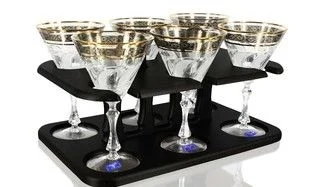 ГУСЬ ХРУСТАЛЬНЫЙ Набор бокалов для мартини Флорис 173мл. (TD32-27977-БС)