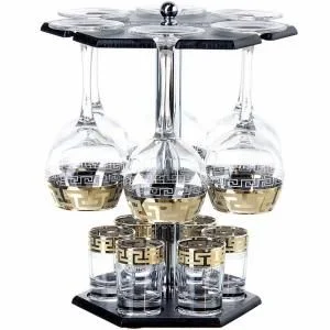 ГУСЬ ХРУСТАЛЬНЫЙ Универсальный набор 13пр. Греческий узор (GE03-1689/837-БС)