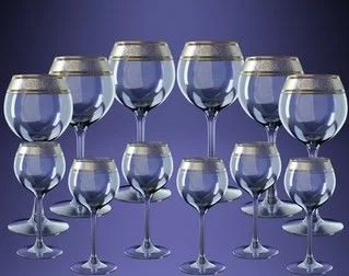 ГУСЬ ХРУСТАЛЬНЫЙ Универсальный набор 12пр. Флорис (TL31-1689/1801)