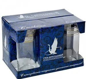 ГУСЬ ХРУСТАЛЬНЫЙ Набор для напитков 6пр. Флорис (TL31-402)