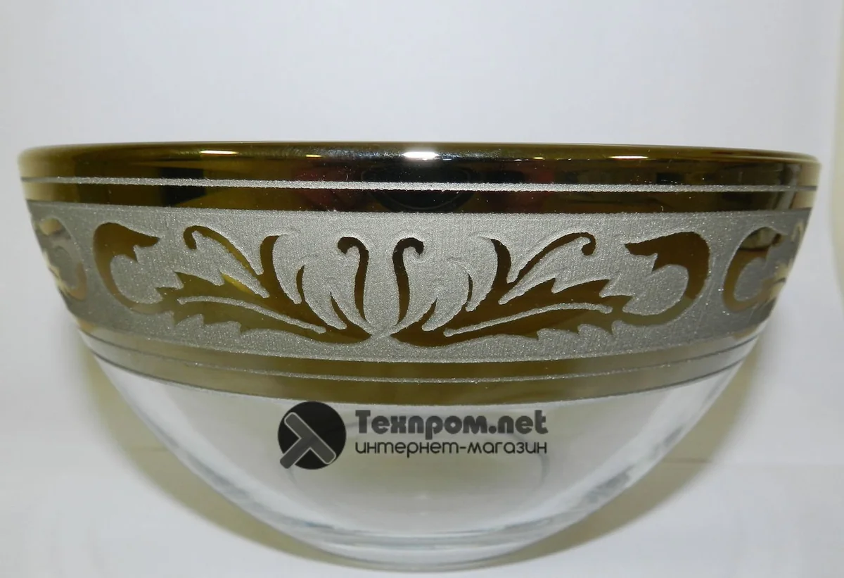 ГУСЬ ХРУСТАЛЬНЫЙ Набор салатников 2шт. Русский узор GE09-1425