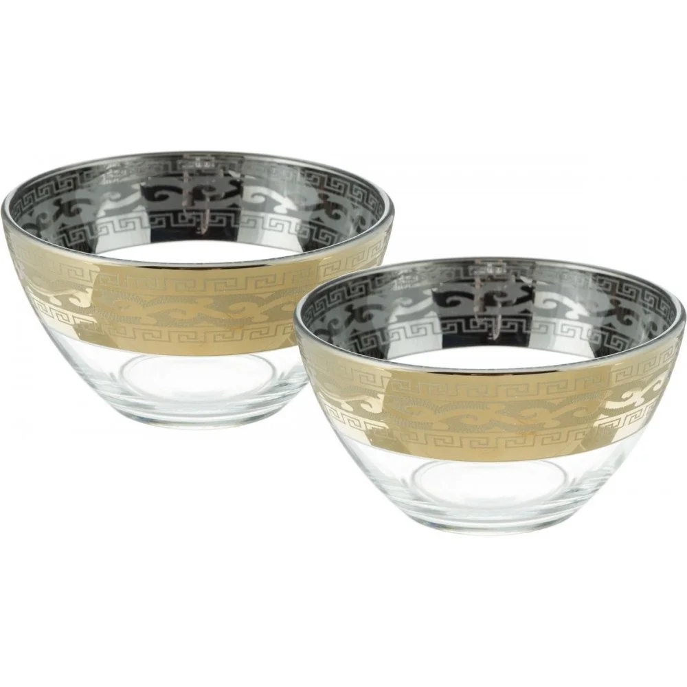 ГУСЬ ХРУСТАЛЬНЫЙ Набор салатников 2шт. Версаче GE08-1322