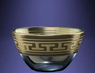 ГУСЬ ХРУСТАЛЬНЫЙ Набор салатников 2шт. Греческий узор (GE01-1542)