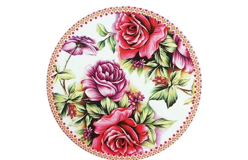 КОРАЛЛ Подставка под горячее 18см Розовый букет YX079